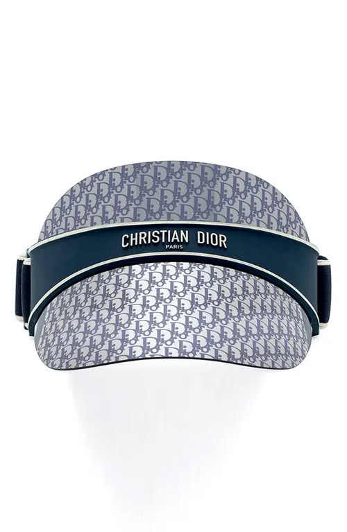 Dior Club Sun Visor in Matte Blue /Blu Mirror at Nordstrom | Nordstrom
