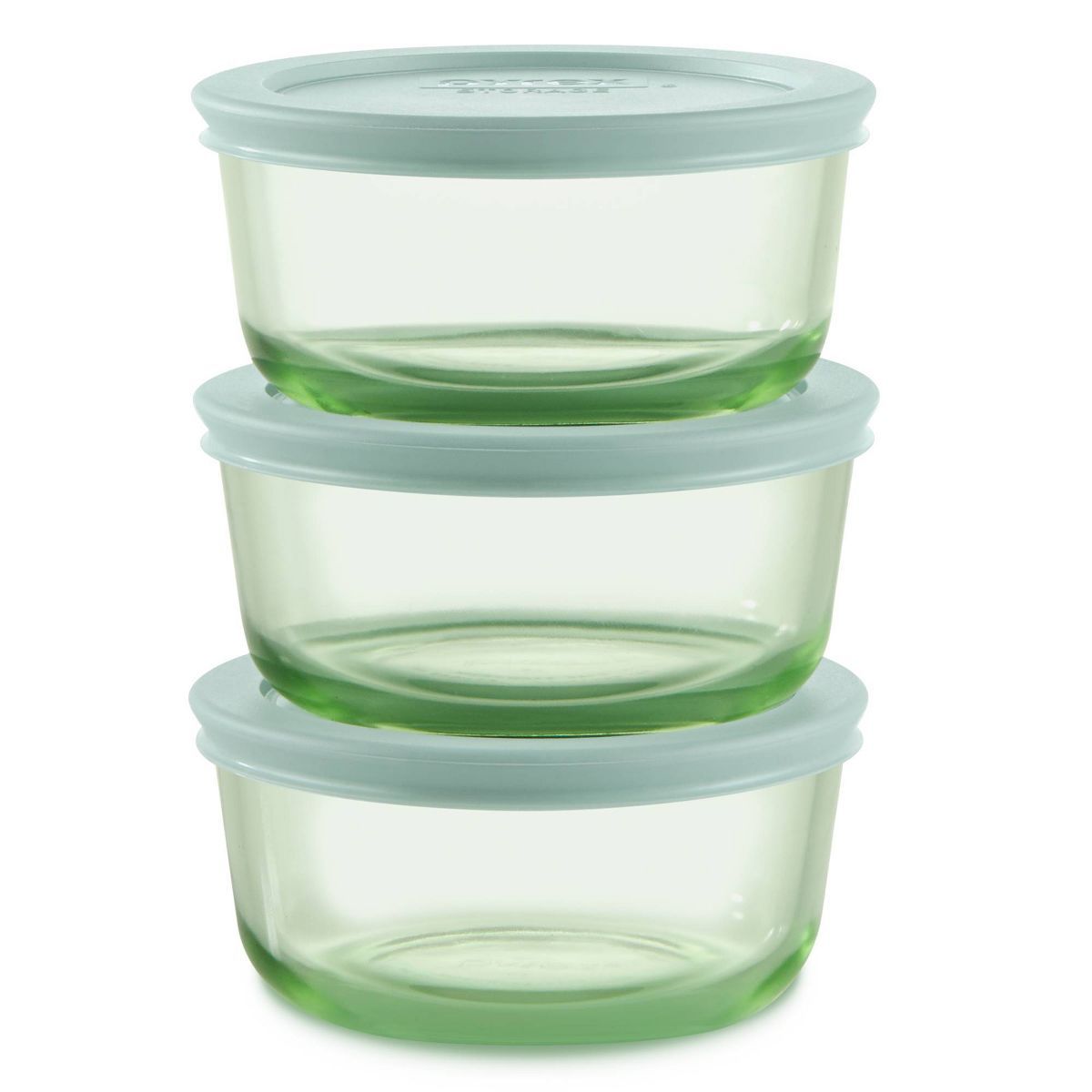 Pyrex 6pc 16oz Round Glass Open Baking Dishes Green | Target