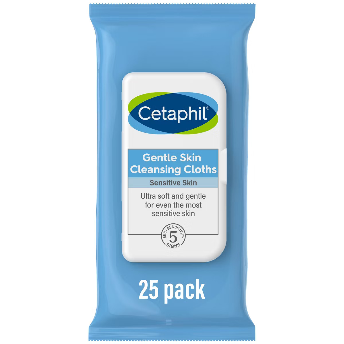 Cetaphil Gentle Skin Cleansing Cloths Face and Body Wipes - 25ct | Target