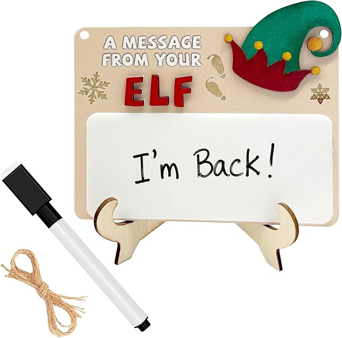 Christmas Message from Your Elf Christmas Elf Doll Props & Accessories Set ,2-in-1 Hanging Stand ... | Amazon (US)