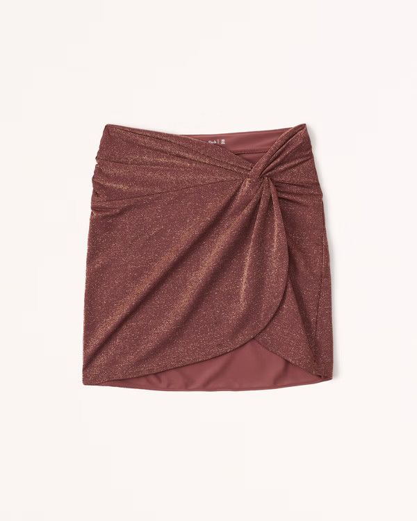 Shimmer Mini Skirt Sarong Coverup | Abercrombie & Fitch (US)