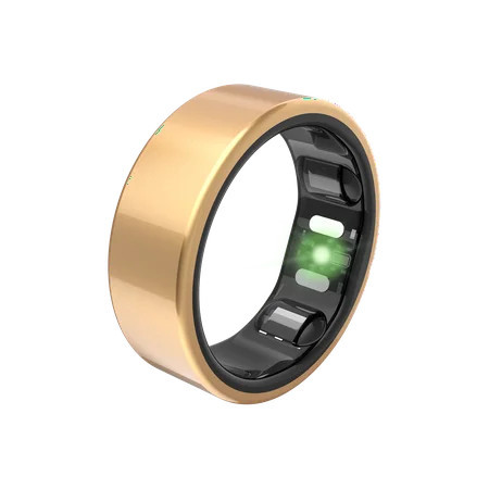 QALO QRNT Slim Smart Ring, Size 06, Sleep/Heart Rate/Movement Tracker, Matte Gold, Unisex | Walmart (US)