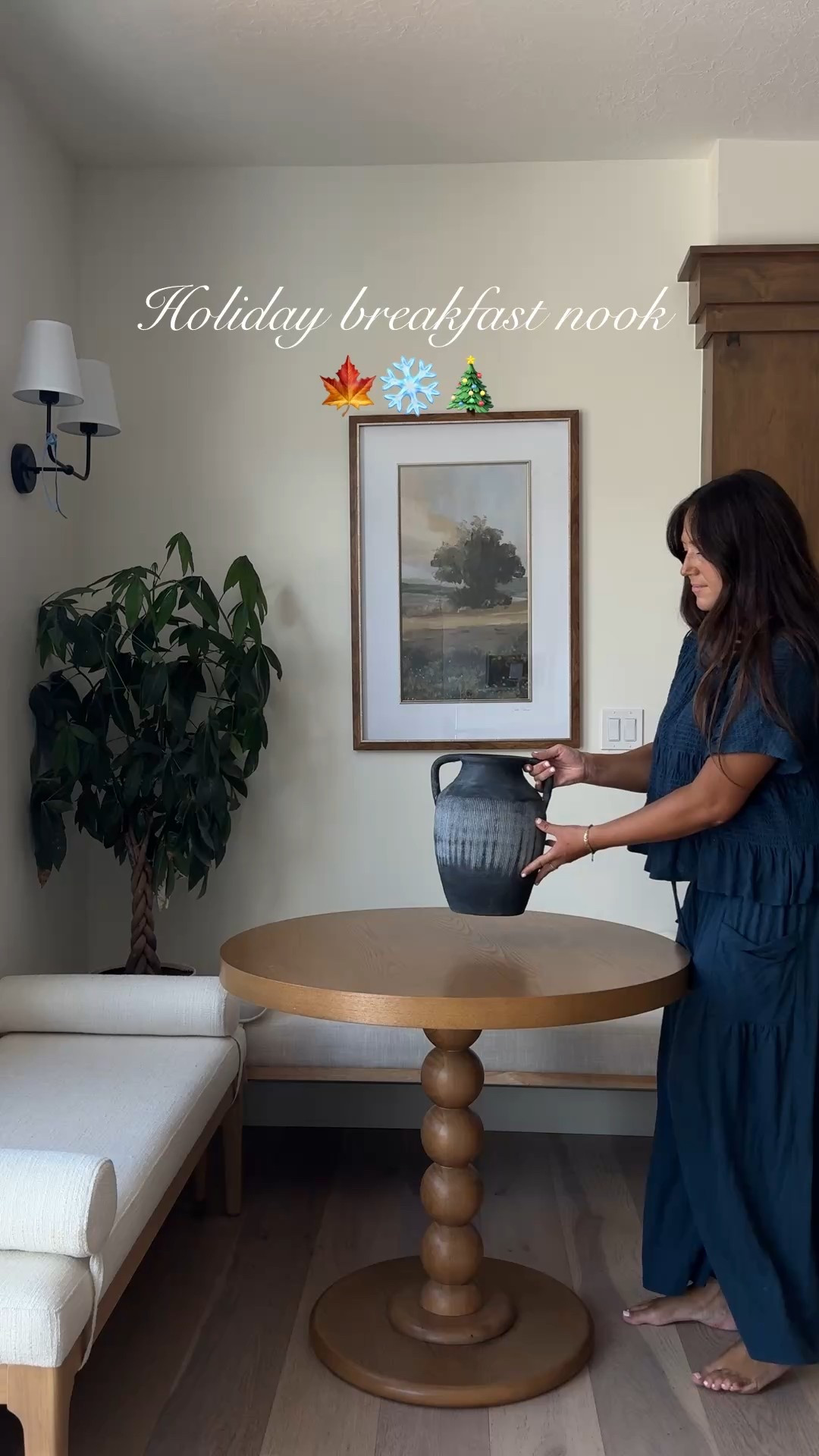 Wayfair holiday finds for my dream breakfast nook @wayfair #ad #wayfairpartner #wayfair #WinTheSeason