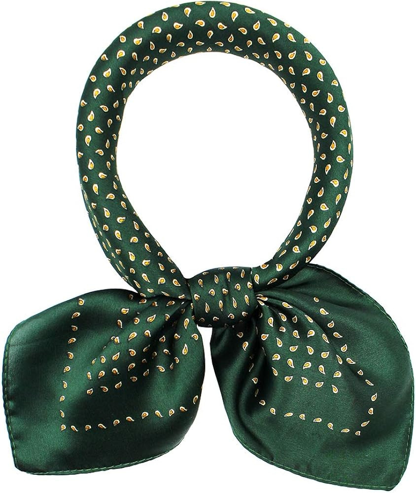 ANDANTINO 100% Real Mulberry Silk Scarf -21'' x 21''- Lightweight Neckerchief –Women Men Small ... | Amazon (US)