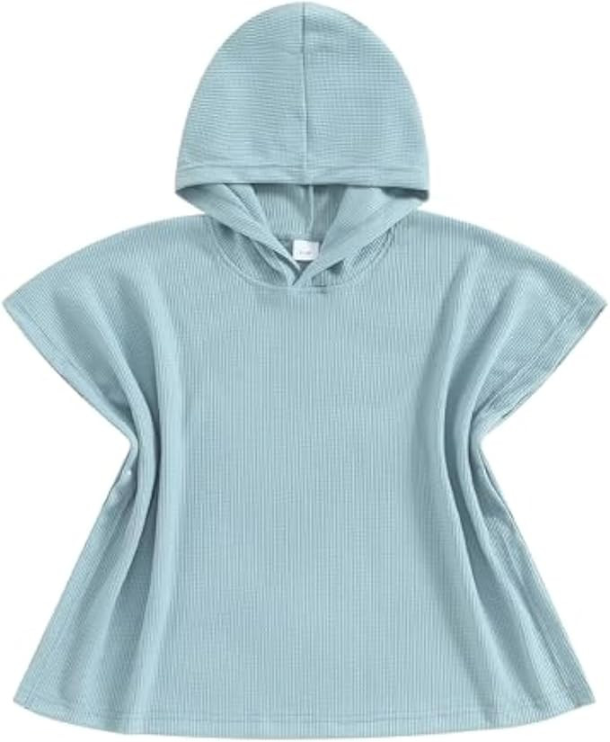 Kids Swim Cover up Girls Boys Waffle Towel Poncho Swimsuit Coverups for Beach, Pool, Bath | Amazon (US)