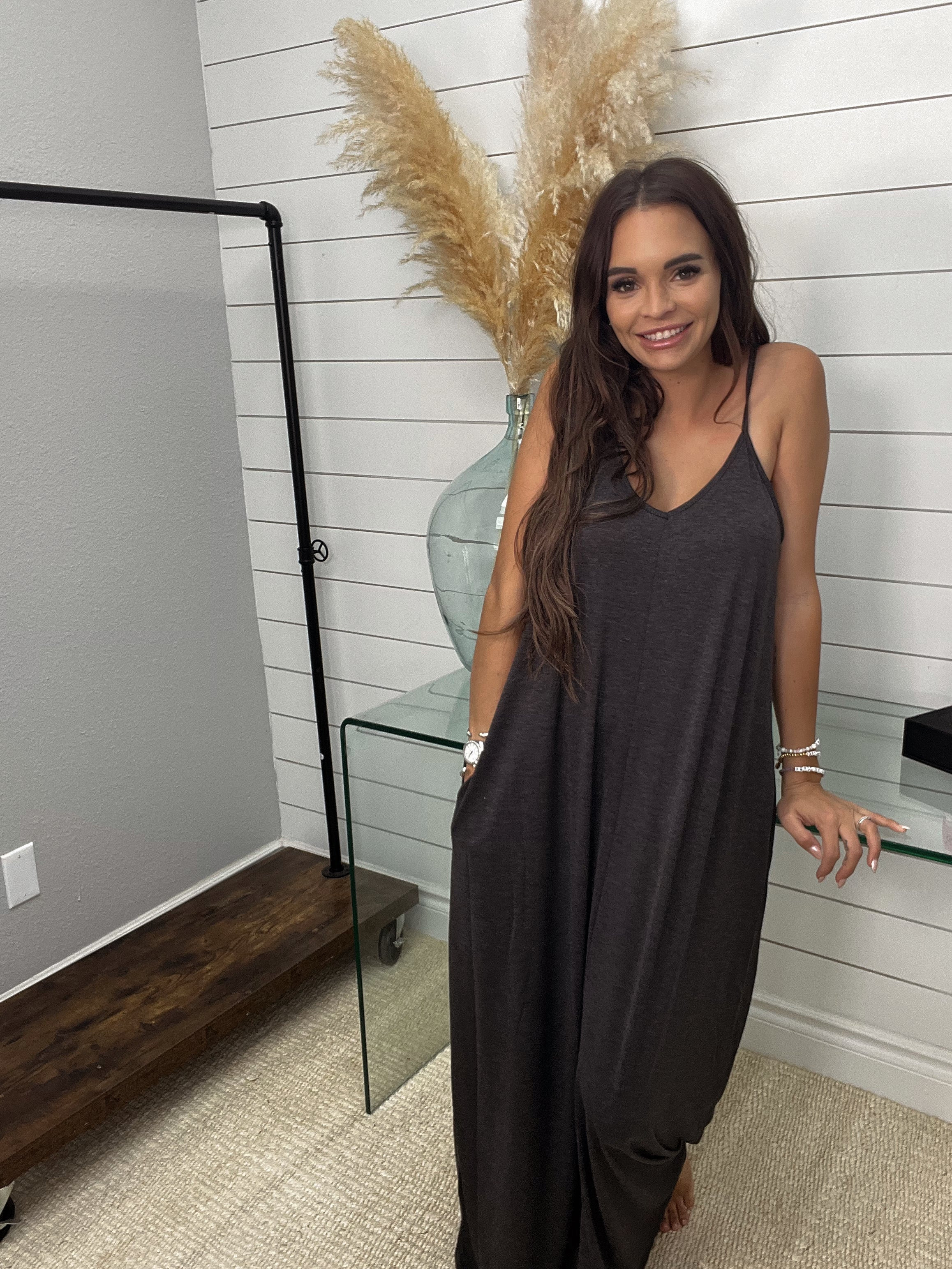 The Perfect Maxi Dress - Charcoal | Love story boutique