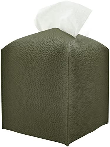 Carrotez Tissue Box Cover, [Refined] Modern PU Leather Square Tissue Box Holder - Decorative Hold... | Amazon (US)