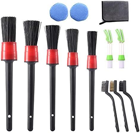 Auto Detailing Brush set for Cleaning Wheels, Interior, Exterior, Leather, motorbike,Including Pr... | Amazon (US)