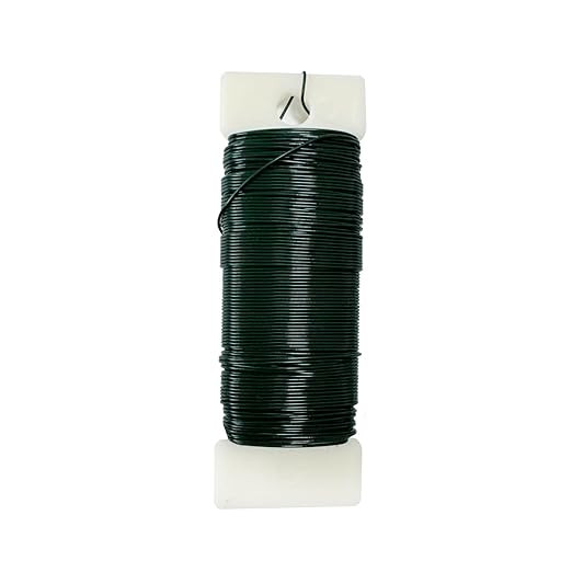Green Floral Wire 1 Pack 38 Yards 22 Gauge Flexible Paddle Craft Wire for Wreath Making, Christma... | Amazon (US)