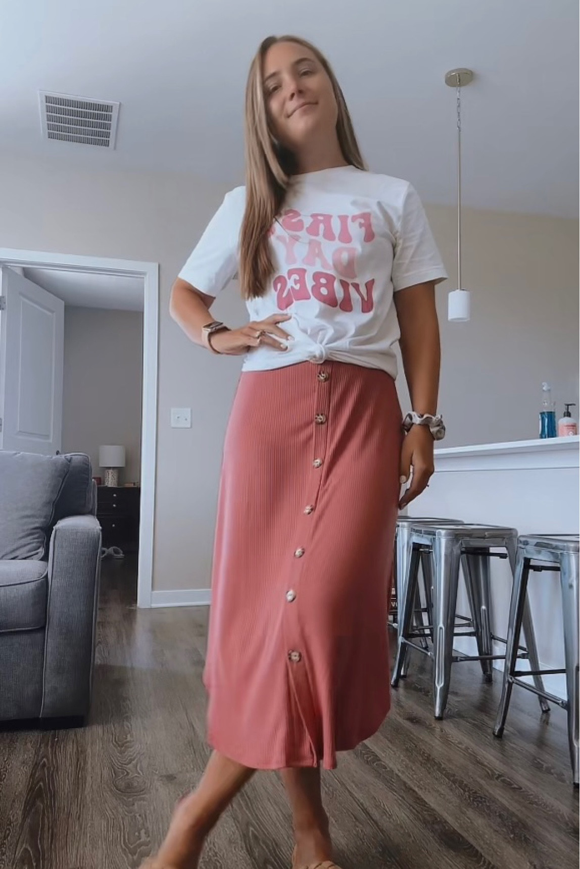 First day vibes 🩷 Skirt is sold out but linked similar one 

#LTKSeasonal #LTKworkwear #LTKBacktoSchool