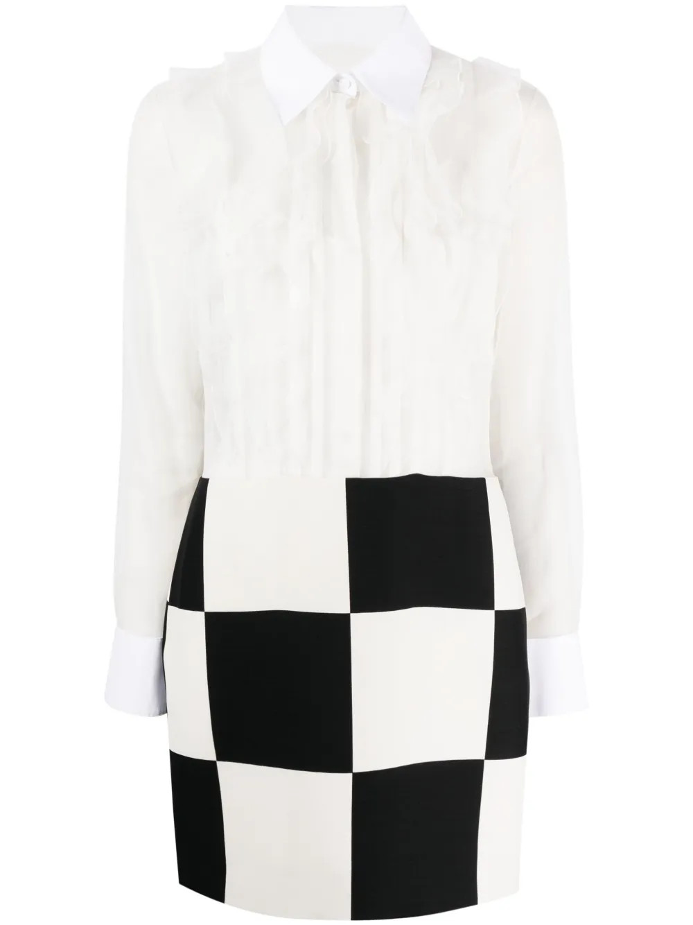 The DetailsValentino GaravaniCrepe Couture checked dressValentino Garavani merges both romantic a... | Farfetch Global