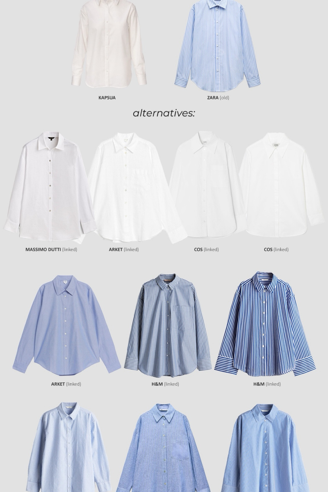 SUMMER CAPSULE 2024 #summershirt #strippedshirt #whiteshirt #officeshirt 

#LTKstyletip #LTKsummer #LTKeurope
