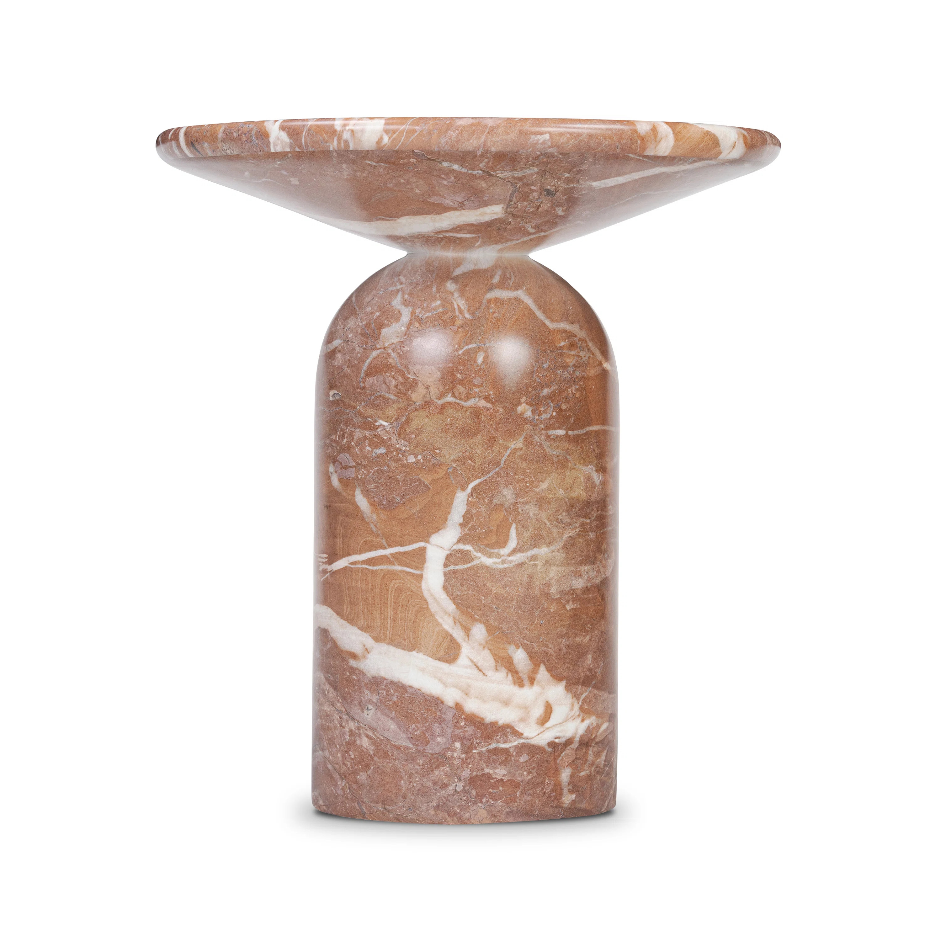 Dalissa Resin End Table with Marble Finish | Wayfair North America