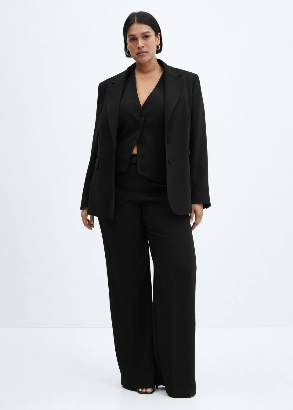 open: Pantaloni neri donna (165) | Mango Italia | Mango IT
