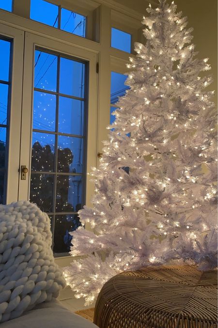 Cozy white Christmas tree! #whitetree #whitechristmastree #whitetrees #christmas #christmasdecor #holidaydecor #holidays 

#LTKHoliday #LTKSeasonal #LTKCyberweek