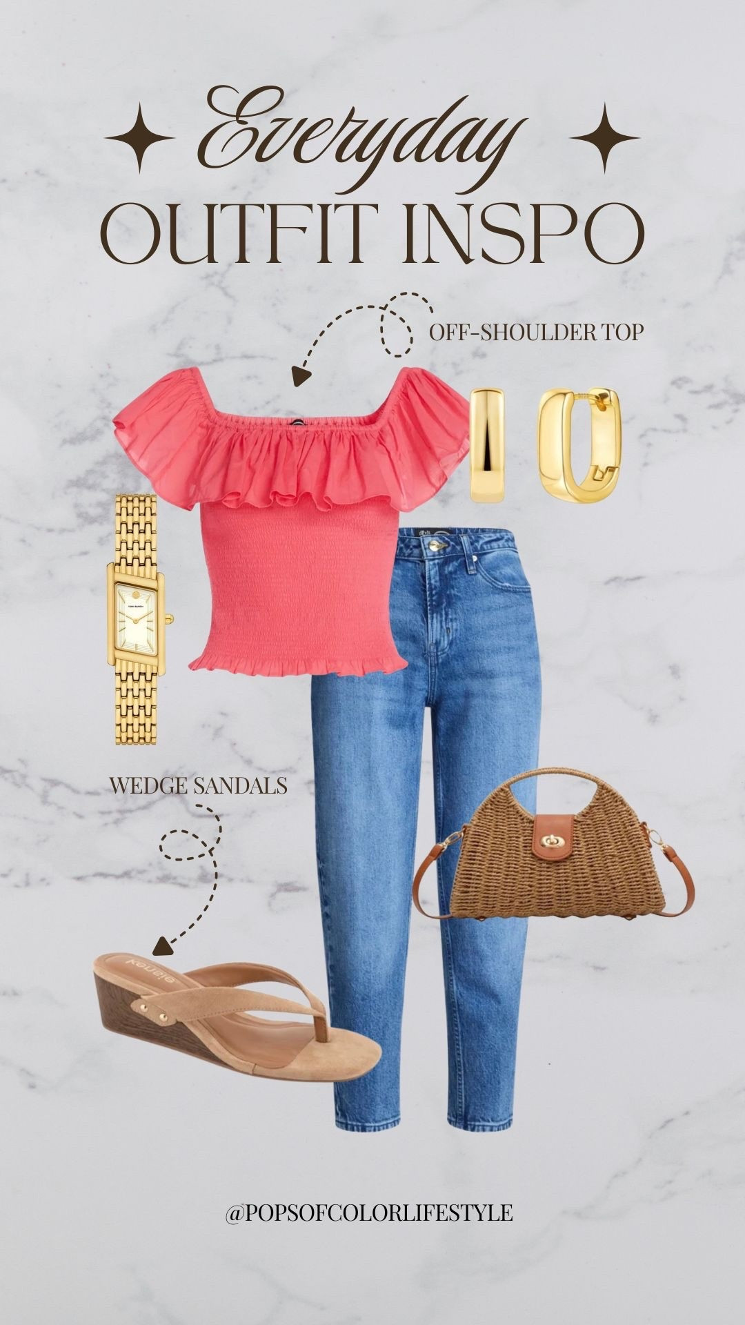 Dress up a pair of jeans with a fun top and some cute accessories for an elevated summer everyday outfit

#LTKPetite #LTKMidsize #LTKootd