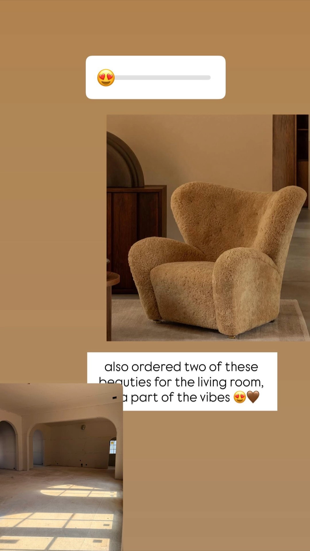 also ordered two of these beauties for the living room, as a part of the vibes 😍🤎

Cocoa nib color!!

Shearling chairs 

#LTKSaleAlert #LTKHome #LTKSeasonal