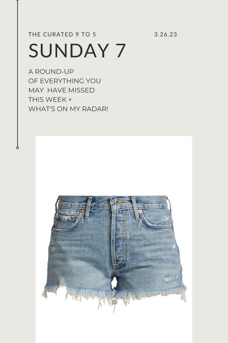 Sunday 7

Denim shorts, 25% off, saks sale, agolde

#LTKstyletip #LTKsalealert #LTKSeasonal