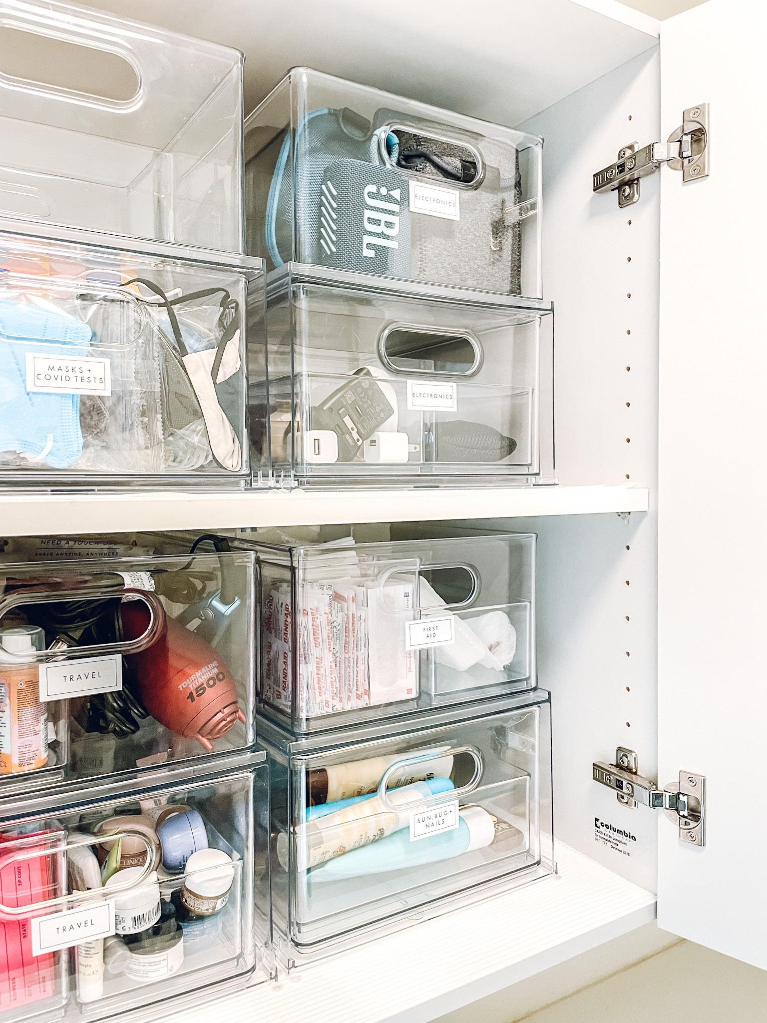 Laundry room organization. Home Edit Divided All-Purpose bin, Stackable Drawer, and bin organizer✨

#LTKkids #LTKhome #LTKfamily