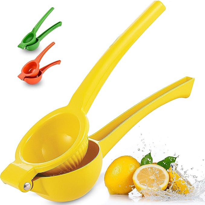 Zulay Premium Quality Metal Lemon Squeezer, Citrus Juicer, Manual Press for Extracting the Most J... | Amazon (US)