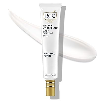 RoC Retinol Correxion Wrinkle Filler for Deep Wrinkles with Hyaluronic Acid & Retinol, Skin Care ... | Amazon (US)