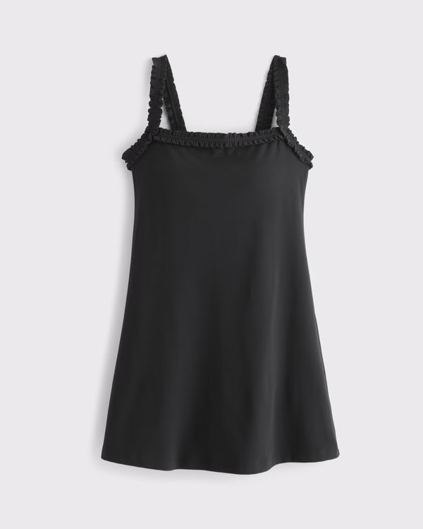 YPB studioFLEX Scrunchie Strap Mini Dress | Abercrombie & Fitch (US)