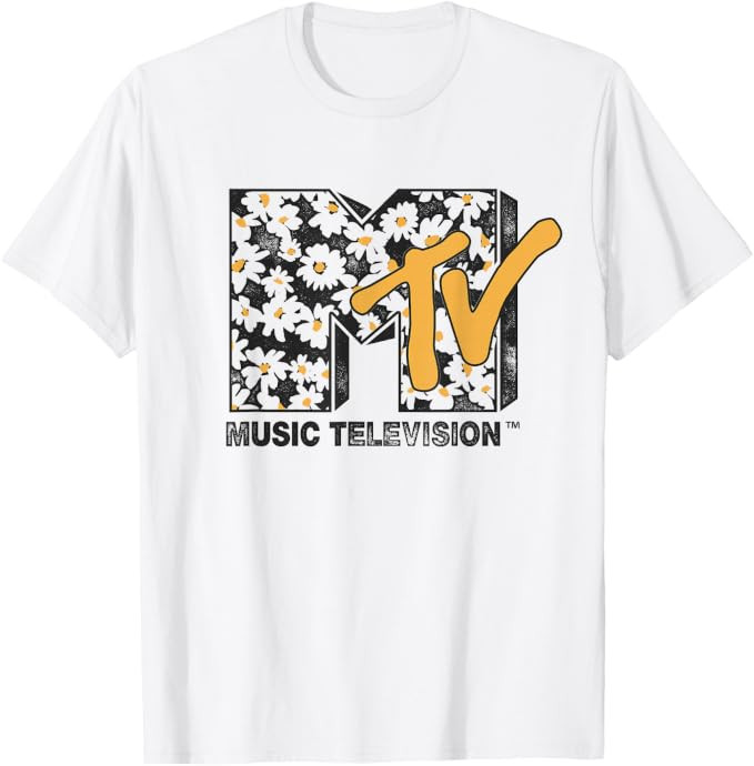 MTV Daisy Distressed Logo T-Shirt | Amazon (US)