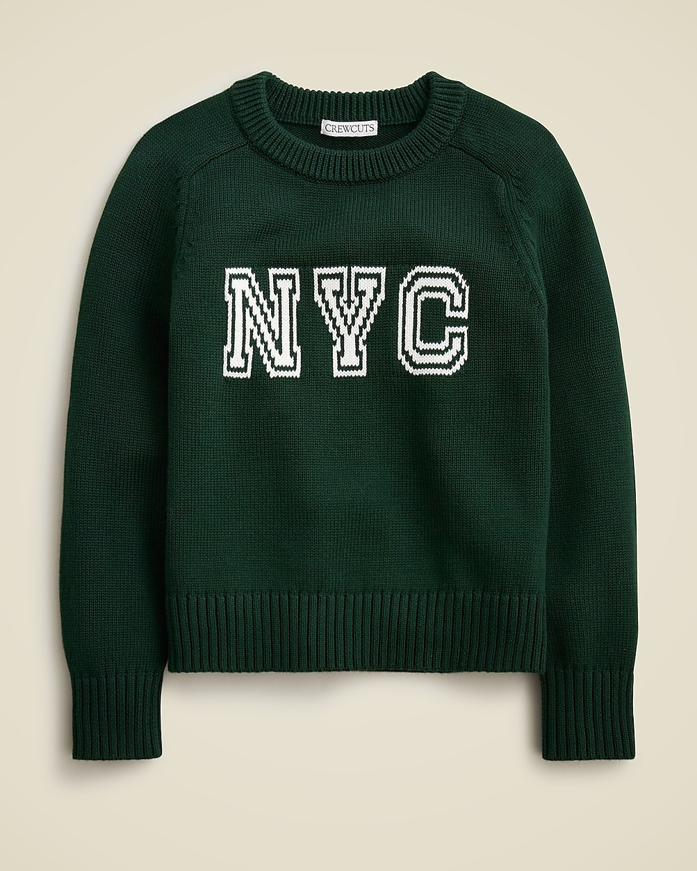 Kids' intarsia heritage cotton crewneck sweater | J. Crew US