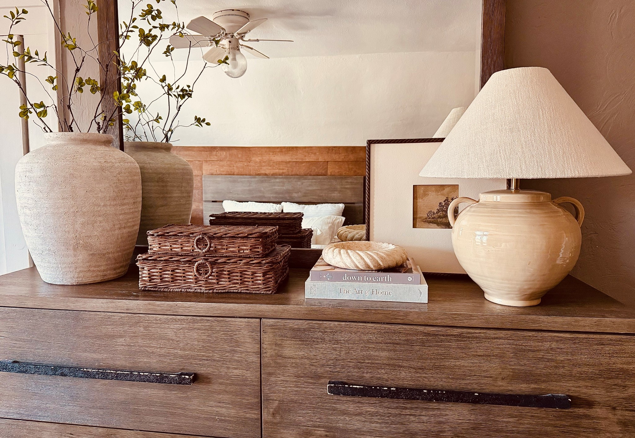 Love using these woven boxes to stash my everyday items such as makeup and brushes! They’re pretty good size and hold quite a bit!

Home decor | Bedroom | Dresser Styling 

#LTKHome