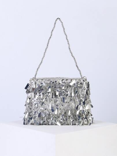 Sac carré à sequins perlé | SHEIN