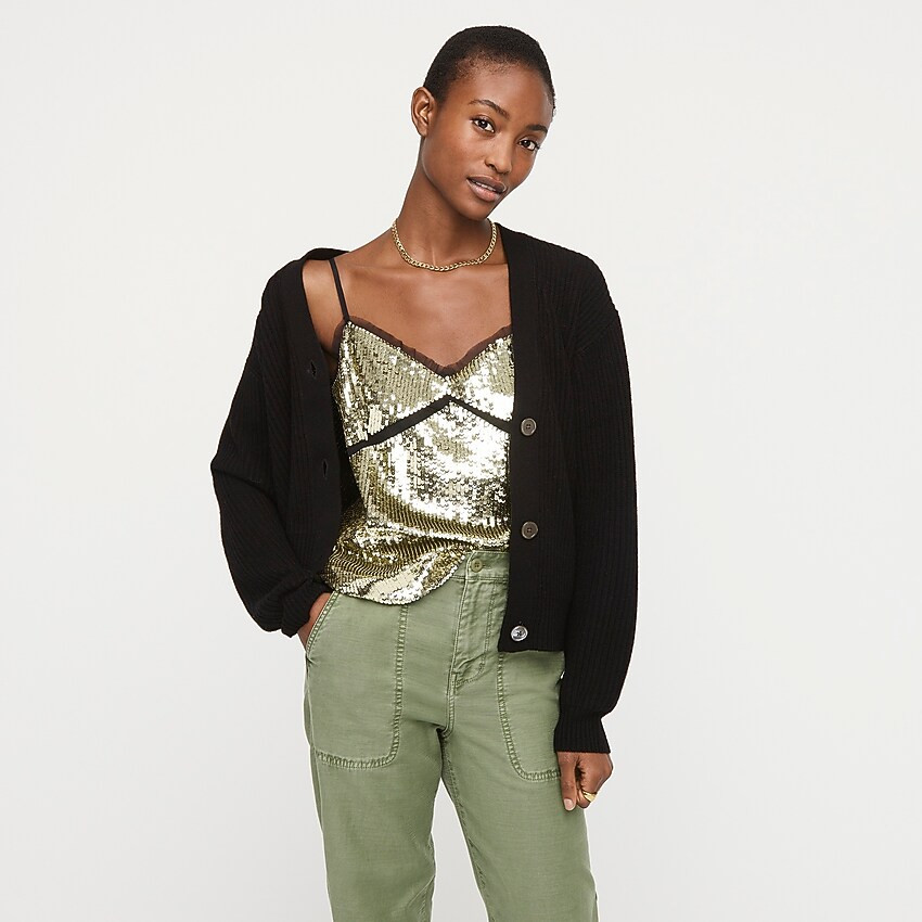 Collection sequined tulle camisole | J. Crew US