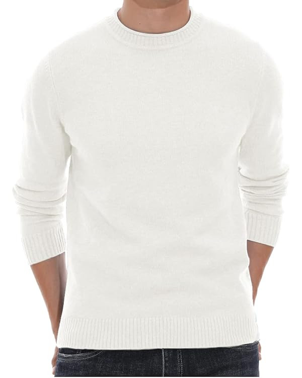 Sailwind Men's Crewneck Sweater Soft Casual Sweaters for Men Classic Pullover Sweaters with Ribbi... | Amazon (US)