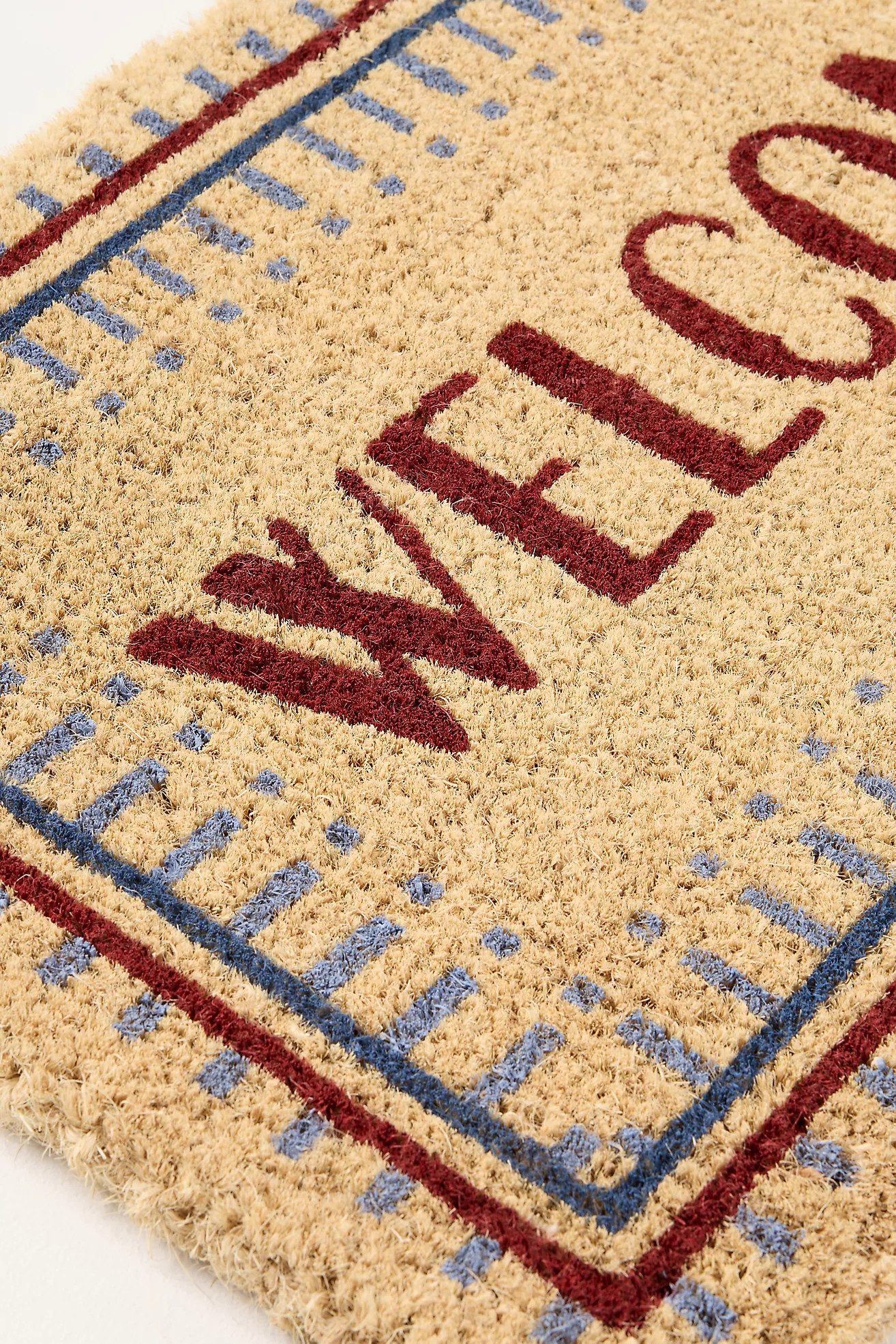 Welcome Border Printed Coir Doormat | Anthropologie (US)