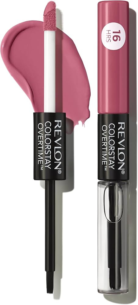 Revlon Liquid Lipstick with Clear Lip Gloss, ColorStay Overtime Lipcolor, Dual Ended with Vitamin... | Amazon (US)
