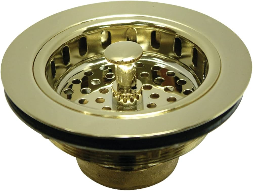 Kingston Brass KBS1002 Made to Match Basket Strainer, 4-1/2", Polished Brass | Amazon (US)