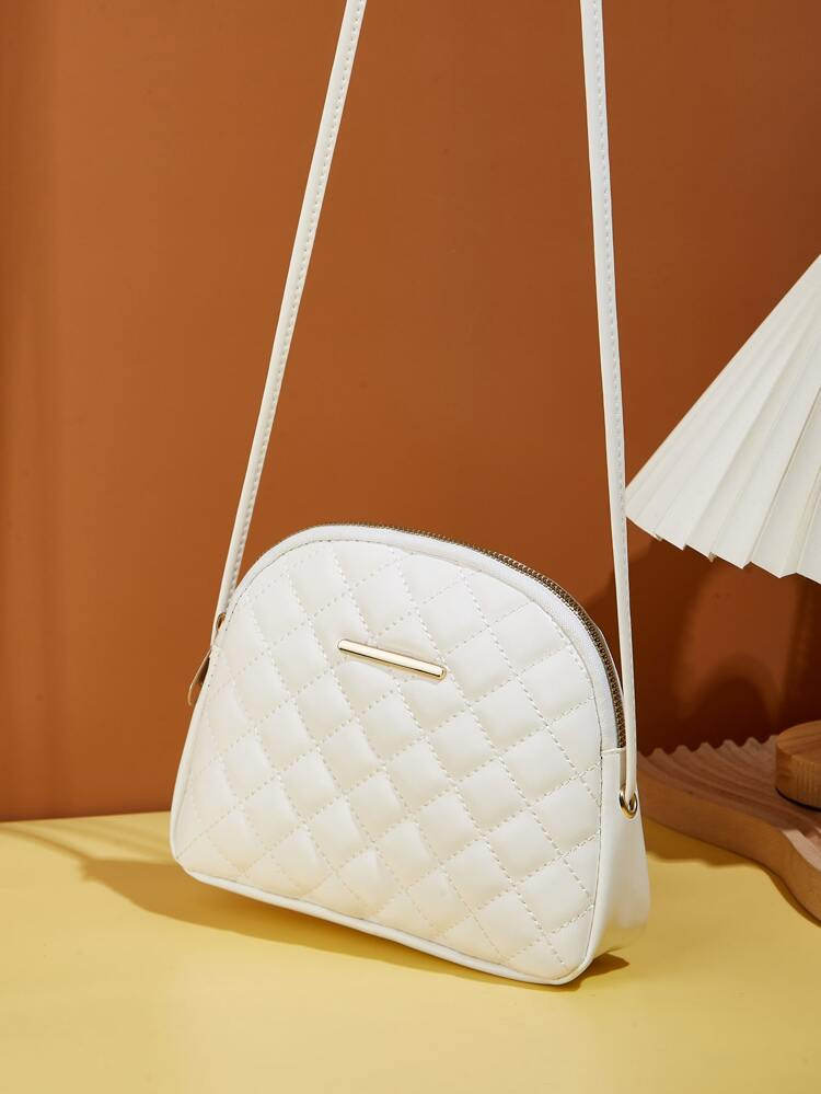 Quilted Detail Metal Decor Dome Bag
       
              
              CA$7.30        
    (100... | SHEIN