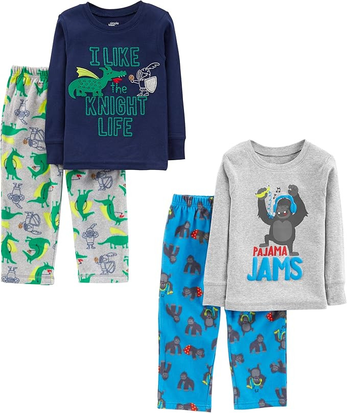 Simple Joys by Carter's boys 4-piece Pajama Set | Amazon (US)