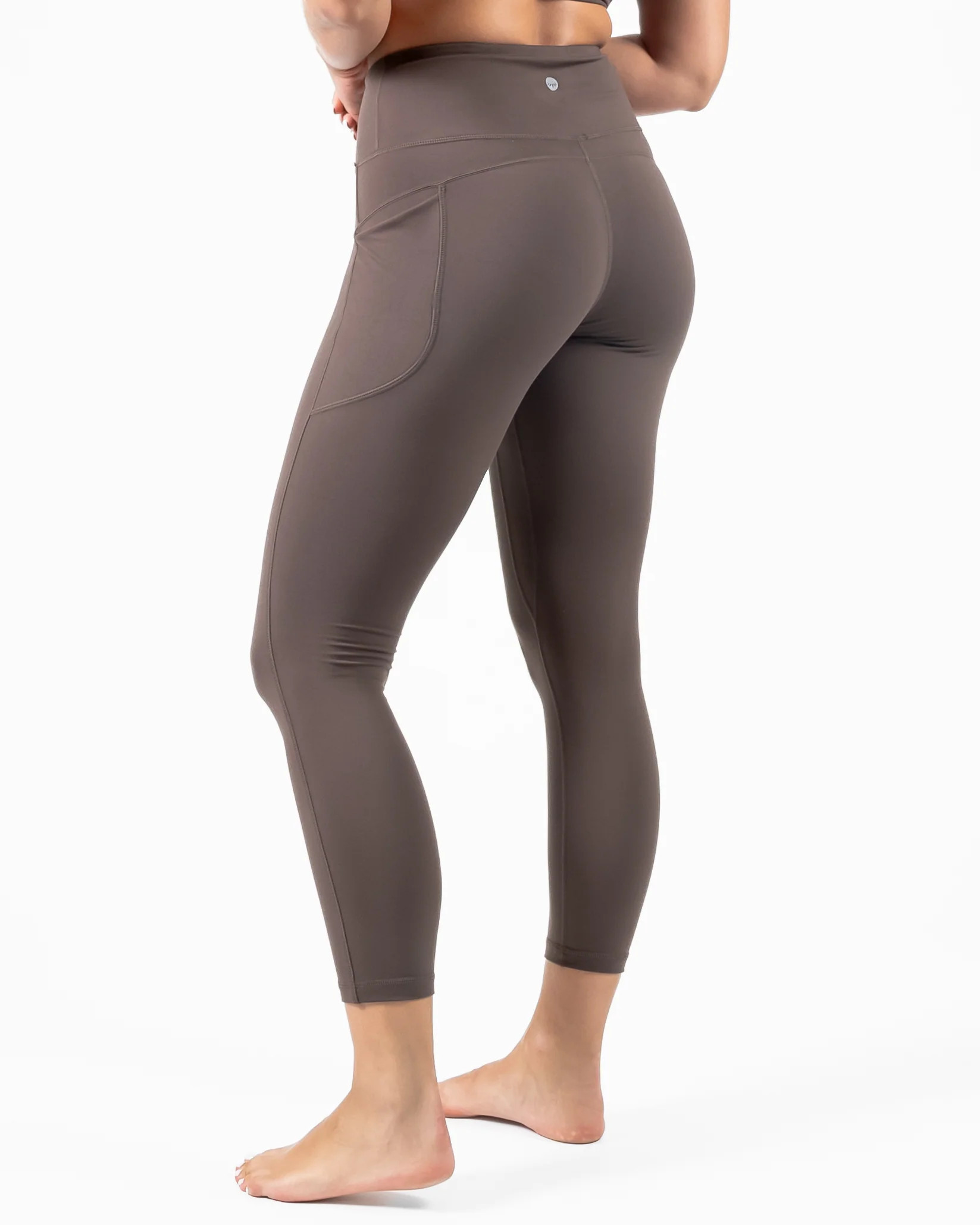 Skin High Waisted Vinyasa 7/8 - Espresso | Senita Athletics