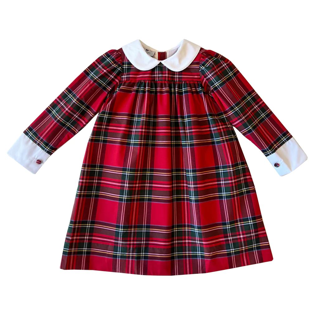 Scout Dress-Royal Red Tartan | NANTUCKET KIDS