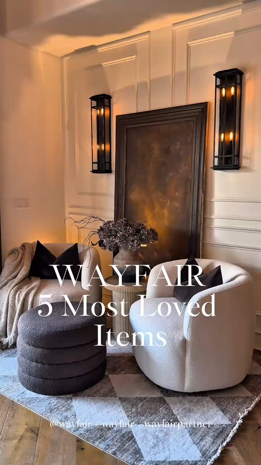 @Wayfair - 5 Most Loved Finds ✨ Here are the top 5 most loved @wayfair pieces in my home last month!

🤎 Ombre Tan & Brown Vase - beautiful and amazing quality.
🖤 Black Arched Mirrors - These are stunning, and really make my room look larger.
🤍 Bouclé Platform Bed - The boucle fabric is gorgeous, the color is the perfect neutral no yellows.
🪵 Solid Wood Nightstands - I have had these for a couple of years and they still look like new!
🤎 Brown Velvet Chairs - My most popular accent chair, it’s a beauty and so comfy!

#wayfair #wayfairpartner #wayfairhome #homedecor #modernhome #neutraldecor #interiordecor #accentchair #platformbed #bouclefurniture #archedmirrors #nightstand #moodyhomedecor



#LTKU #LTKHome #LTKStyleTip