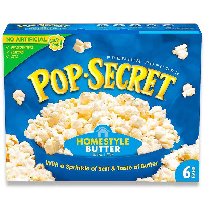 Pop Secret Microwave Popcorn Homestyle Butter Flavor - 19.2oz/ 6ct | Target
