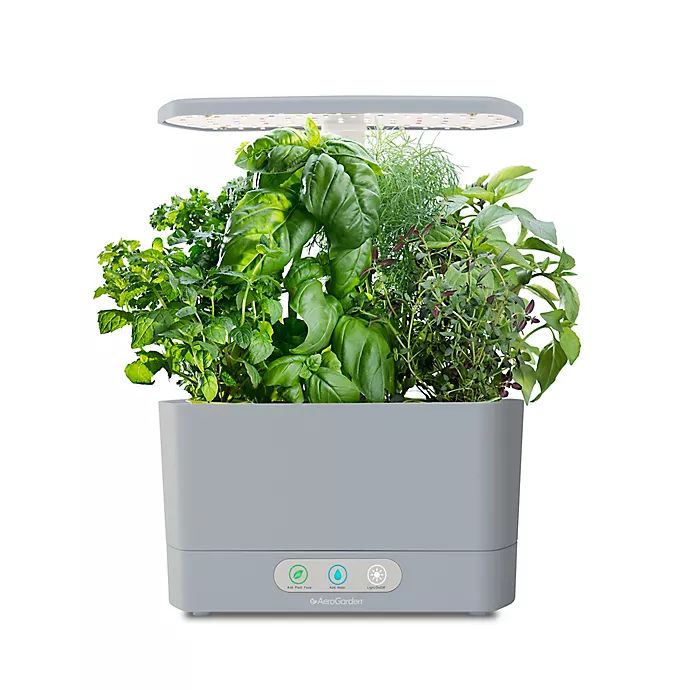 AeroGarden™ Harvest with Gourmet Herb Seed Pod Kit in Cool Grey | Bed Bath & Beyond
