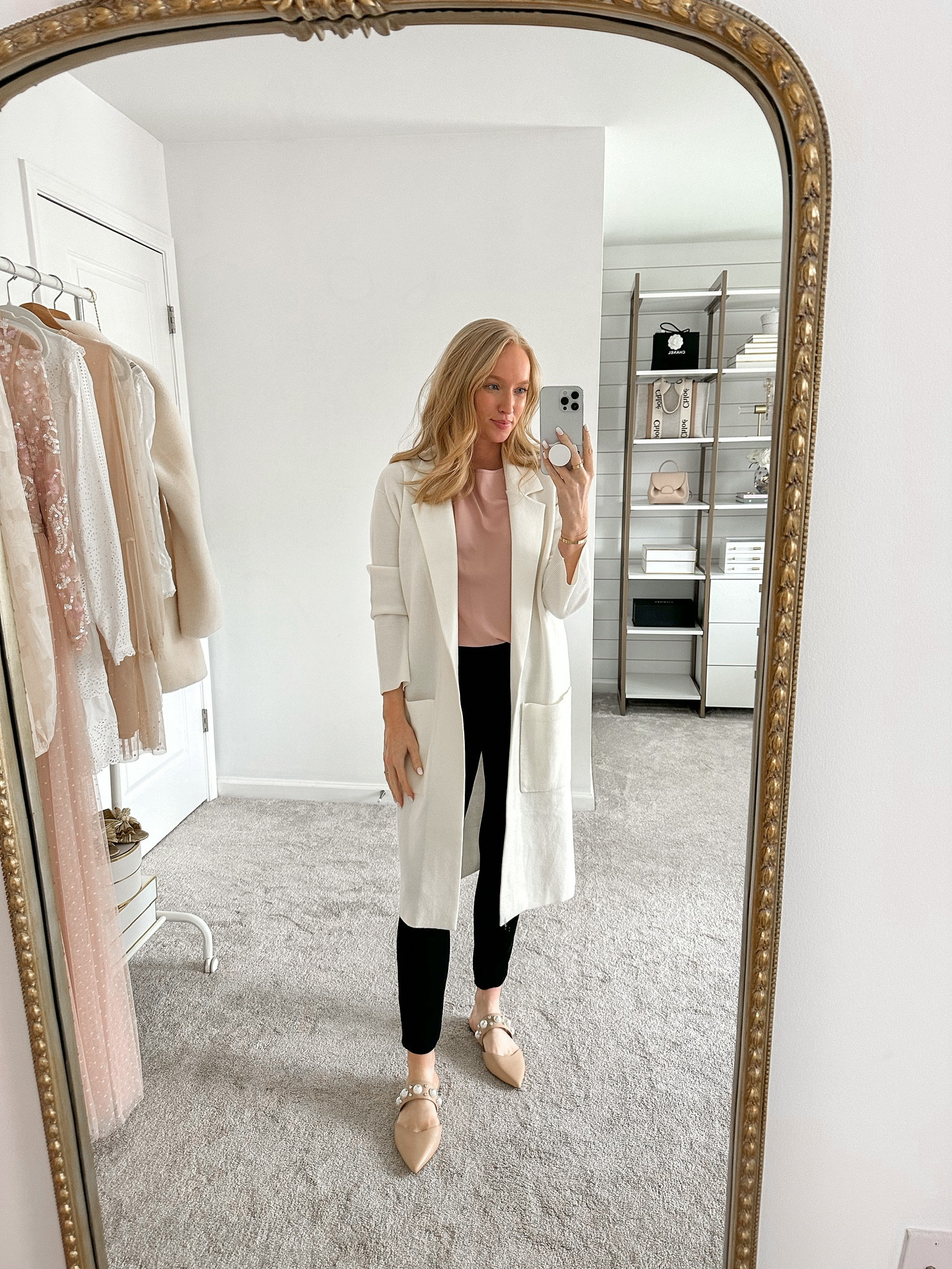 A business casual look for the winter season. Loving the perfect pant collection from Spanx! Use code AMANDAJOHNXSPANX to save on your order  

#LTKSeasonal #LTKstyletip #LTKworkwear