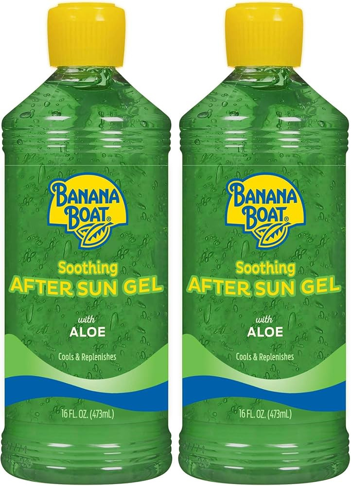 Banana Boat Soothing After Sun Gel with Aloe Twin Pack | After Sun Care Aloe Gel, After Sun Aloe,... | Amazon (US)