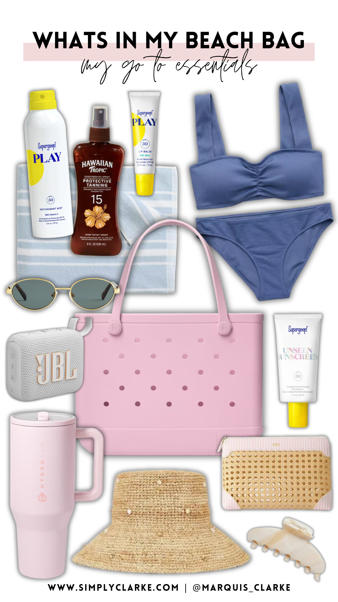 Beach bag season is here! Sharing all my go-to beach essentials — from sunscreen favorites to the cutest tote, tumbler, swimwear + all the little things that make beach days easier!

 

 #LTKSwim #LTKBeauty #LTKTravel