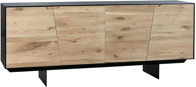 Moe's Home Collection Instinct Sideboard, Black and Natural | Amazon (US)