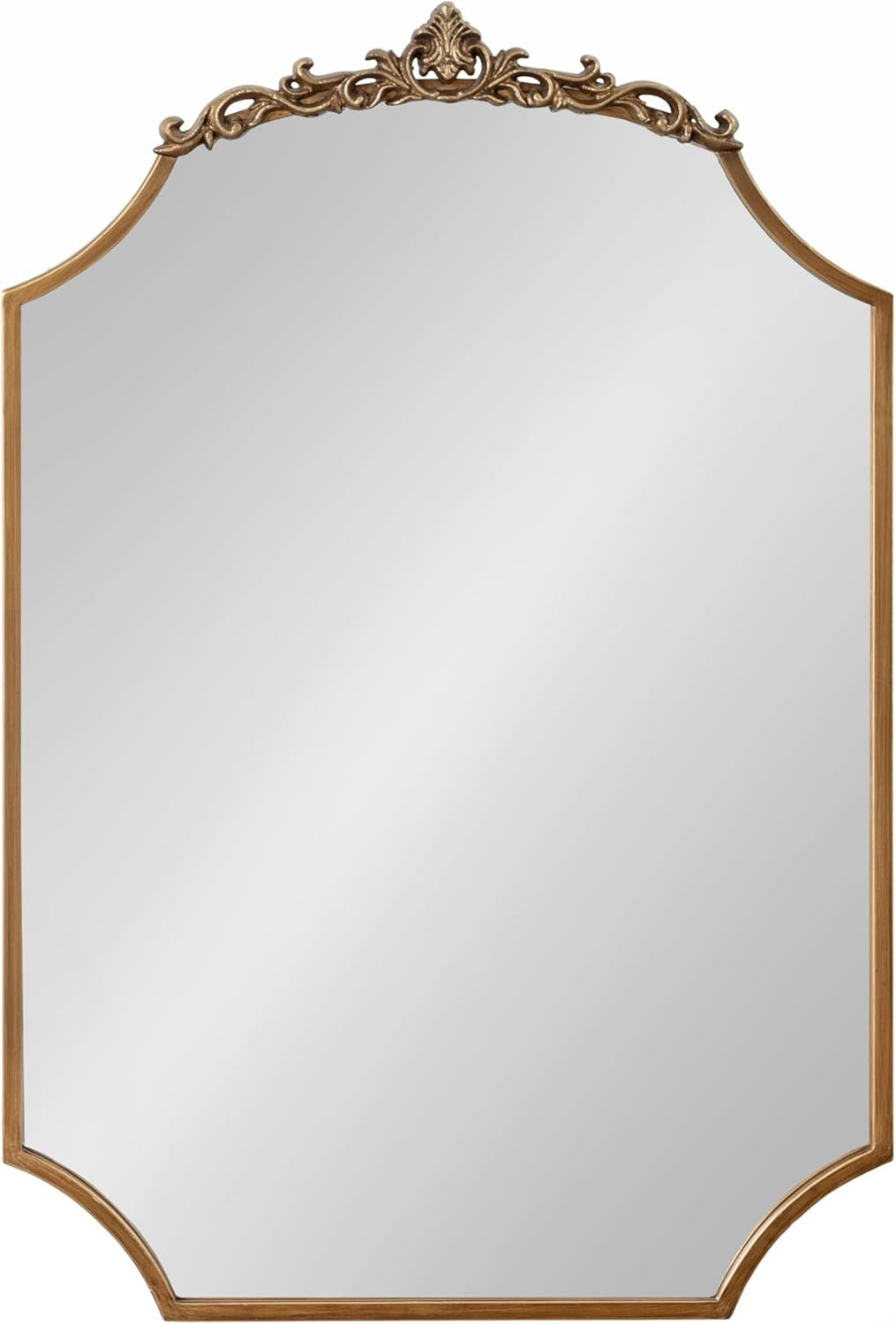 Kate and Laurel Arendahl Ornate Traditional Arched Scallop Mirror; 24 x 36; Antique Gold; Decorat... | Amazon (US)