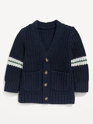 V-Neck Button-Front Shaker-Stitch Cardigan for Baby | Old Navy (US)