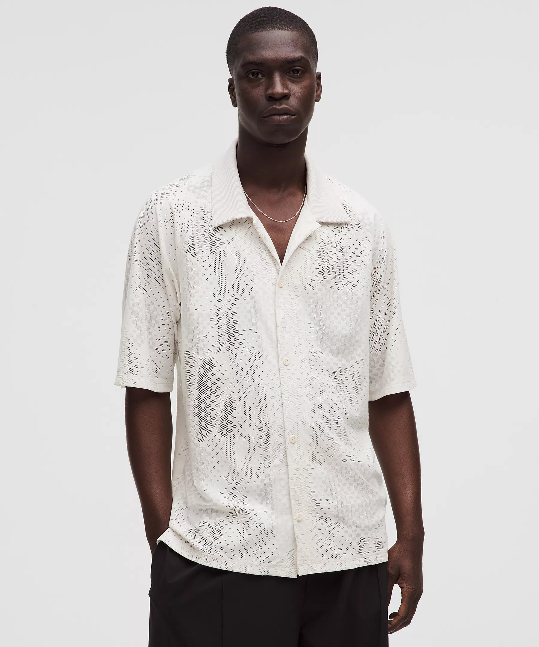 Men's Jacquard-Mesh Short-Sleeve Shirt | Lululemon (US)