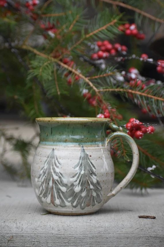 Winter Tree Ceramic Coffee Mug | Etsy | Etsy (US)